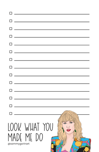 Look What You Made Me To-Do Notepad - Front & Company: Gift Store