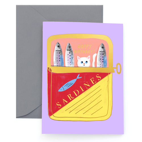 TINNED FISH - Birthday Card - Front & Company: Gift Store