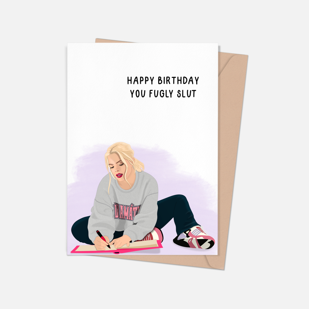 Mean Girls Musical Regina Happy Birthday Fugly Slut Card