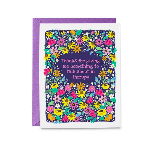 Go to Therapy Mom Card - Front & Company: Gift Store