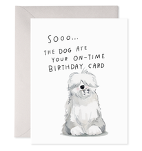 Load image into Gallery viewer, Sheepdog Belated | Belated Birthday Card
