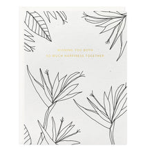 Load image into Gallery viewer, Happiness Wedding Botanical Card
