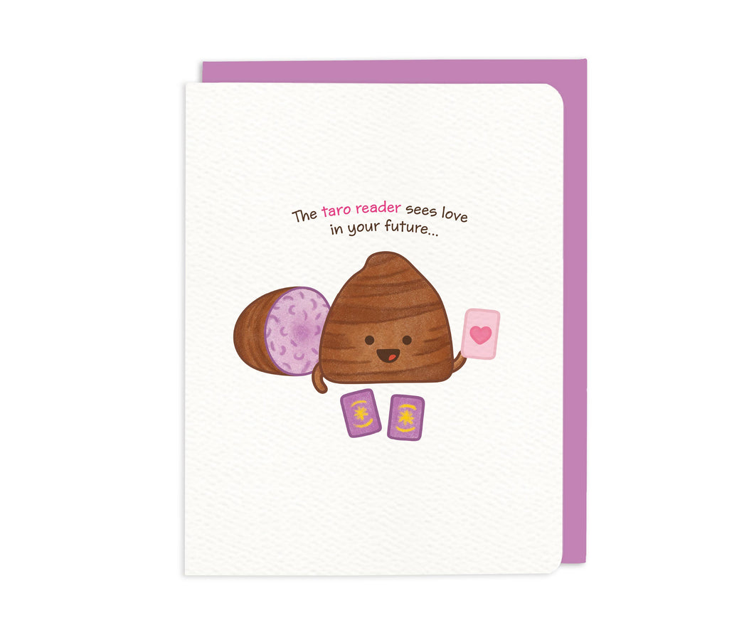 The Taro Reader Sees Love In Your Future – Taro card