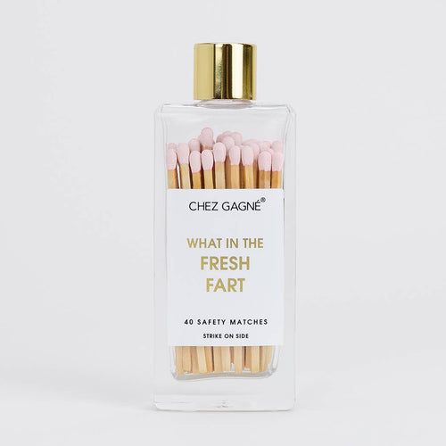 What In The Fresh Fart - Glass Bottle Matches - Front & Company: Gift Store