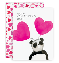 Load image into Gallery viewer, Top Heavy Panda Valentine&#39;s Day Card Classroom Set
