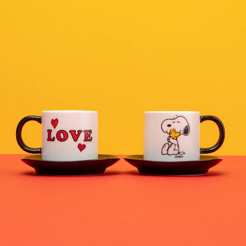 Peanuts Espresso Set of 2 - Love - Front & Company: Gift Store