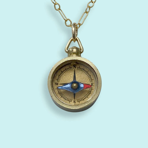 Tiny Compass Necklace - Front & Company: Gift Store