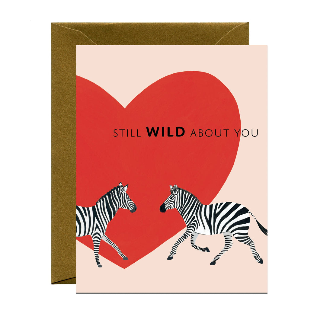 Wild Zebras Anniversary Card