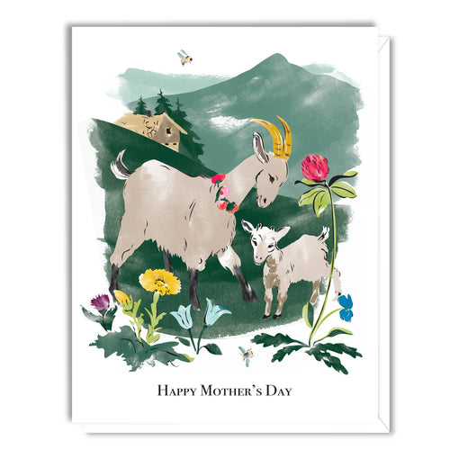 Mother's Day Alpine Goats Card - Front & Company: Gift Store