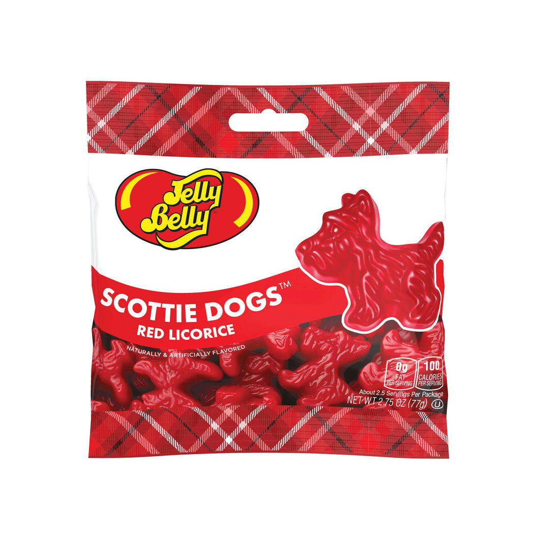 Jelly Belly Scottie Dogs, Red Licorice, 2.75oz
