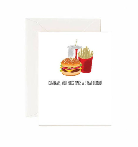 Congrats, You Guys Make A Great Combo! - Greeting Card - Front & Company: Gift Store