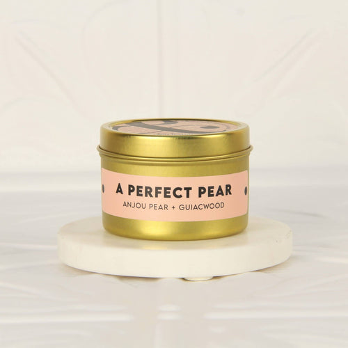 A Perfect Pear Soy Wax Candle 4oz - Front & Company: Gift Store