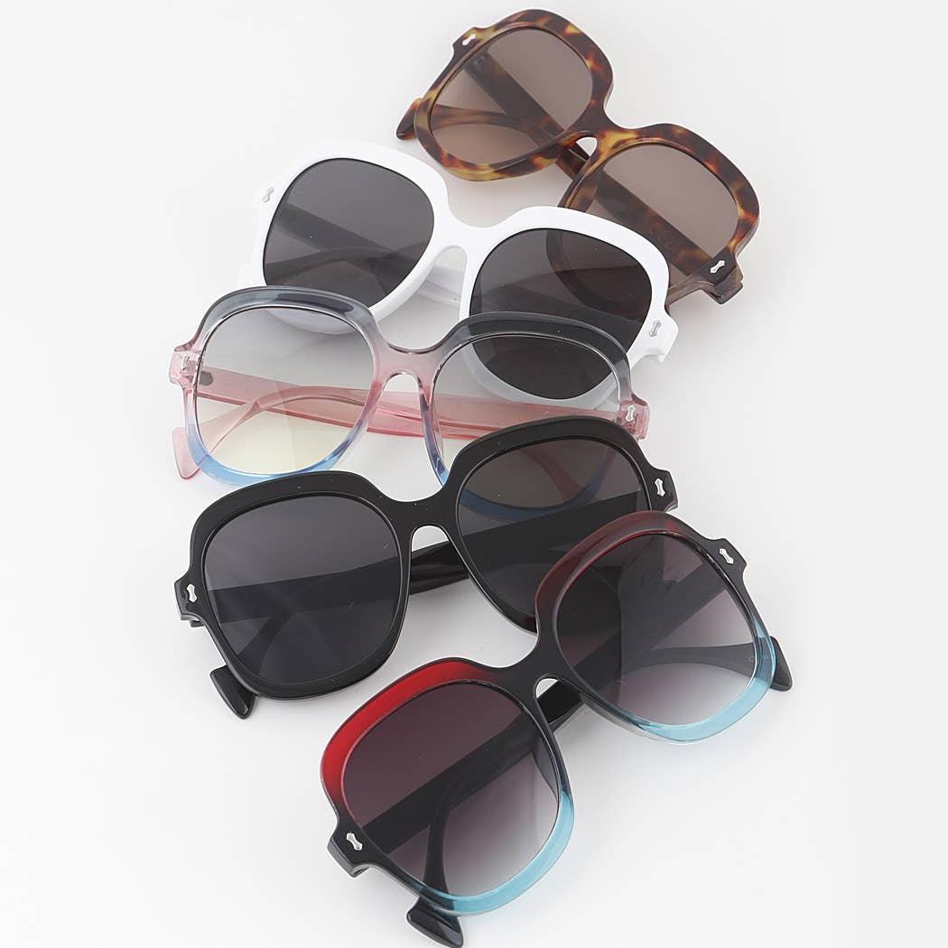 Oversized Gradient Frame Sunglasses