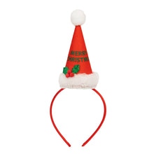 Load image into Gallery viewer, Red Merry Christmas Headband Accessory
