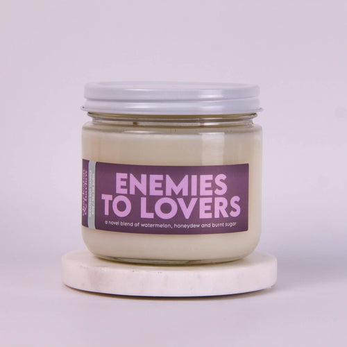 2-Wick #TBR ENEMIES TO LOVERS Scented Soy Wax Candle - Front & Company: Gift Store
