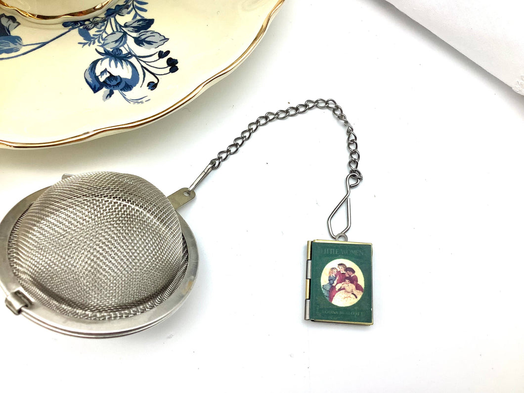 Tea Ball infuser Little Women Classic book jewel locket