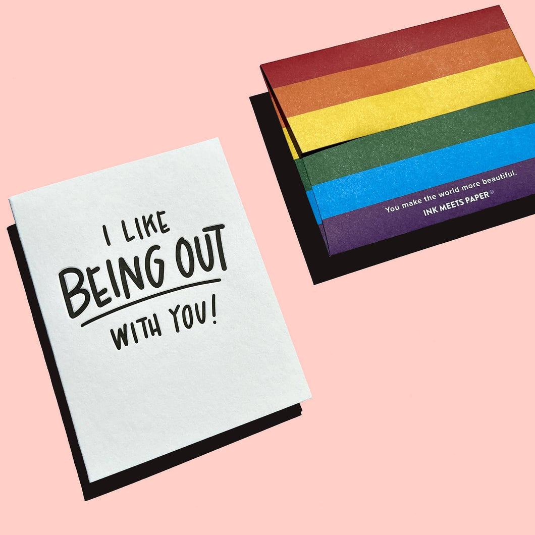 Out with You - Pride Card