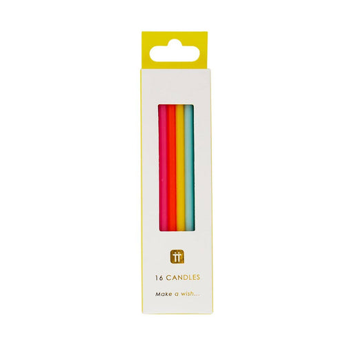 Tall Rainbow Birthday Candles - 16 Pack - Front & Company: Gift Store