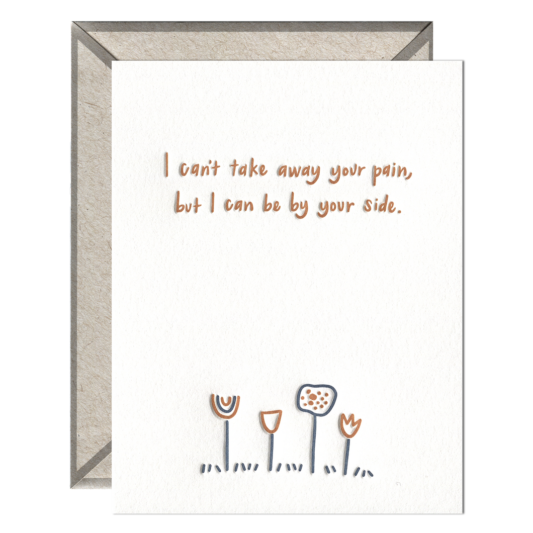 By Your Side Flowers - Sympathy card