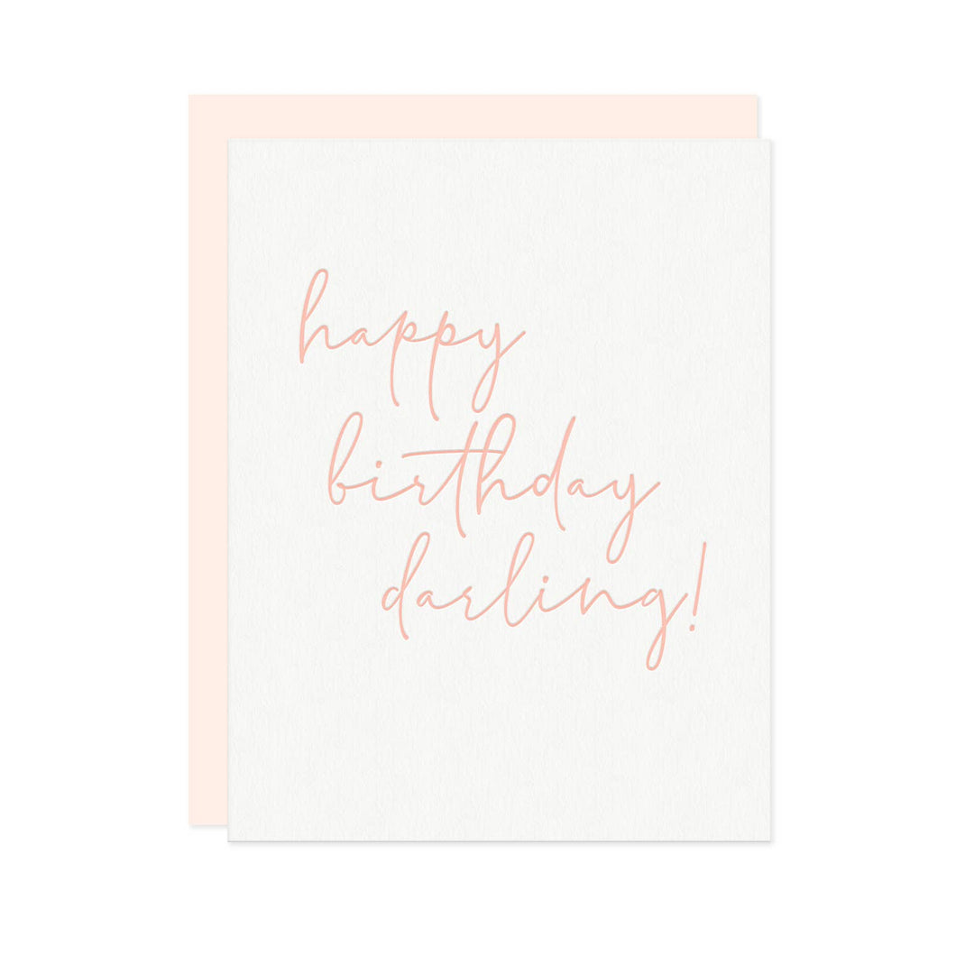 Happy Birthday Darling Greeting Card