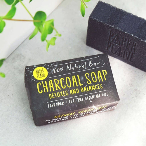 Charcoal Bar 100% Natural Vegan Soap - Front & Company: Gift Store