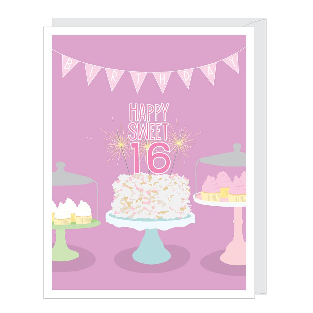 Sweet Sixteen 16th Birthday Card