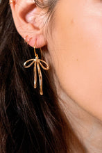 Load image into Gallery viewer, Bad to the Bow Earrings - 18K Gold Plated
