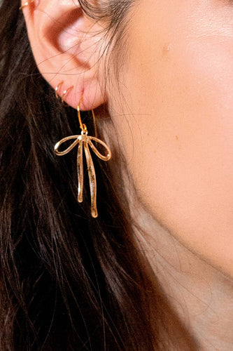 Bad to the Bow Earrings - 18K Gold Plated - Front & Company: Gift Store