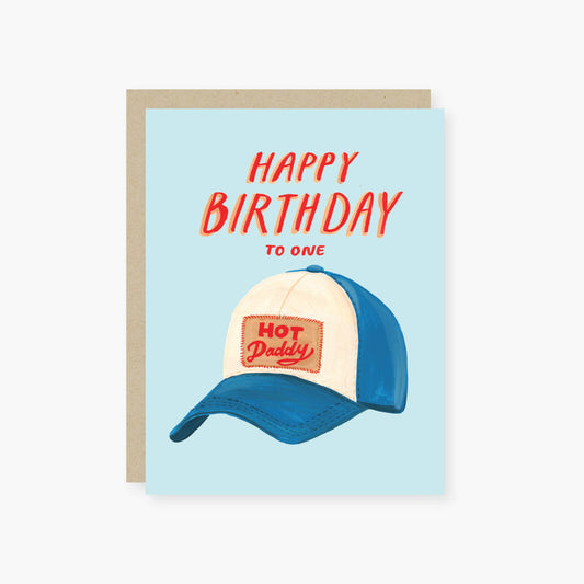 hot daddy birthday card