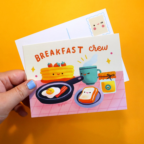 Breakfast Crew Postcard - Front & Company: Gift Store
