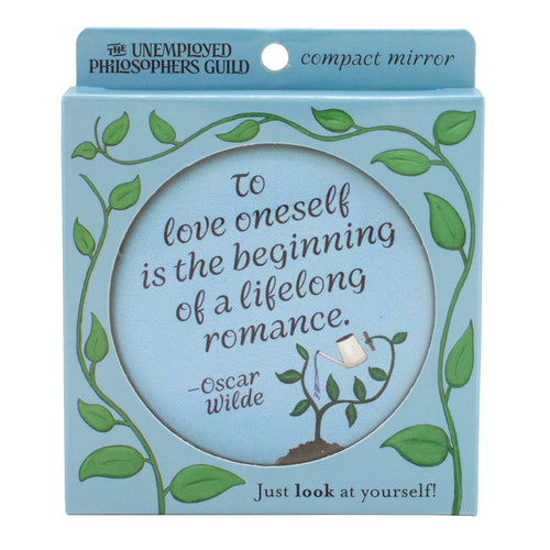 Oscar Wilde To Love Oneself Compact Mirror - Front & Company: Gift Store