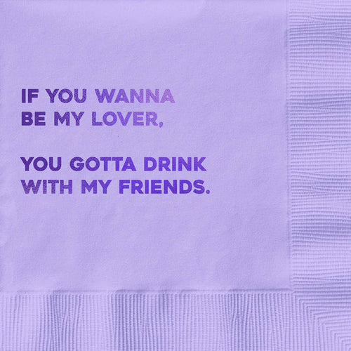 Be My Lover Cocktail Napkin - Front & Company: Gift Store