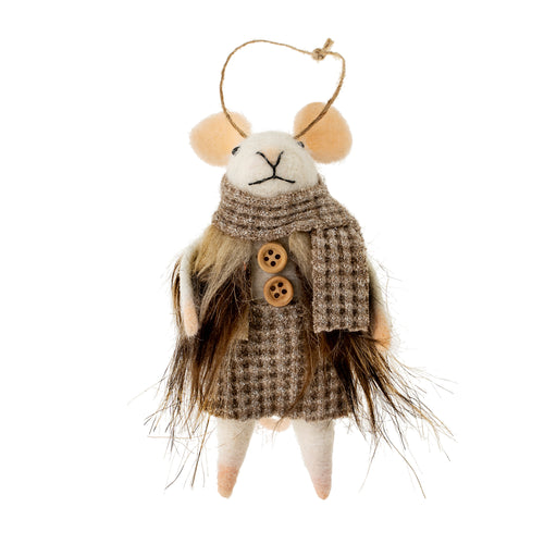 Felt Mouse Ornament - Baltic Bella Mouse - Front & Company: Gift Store