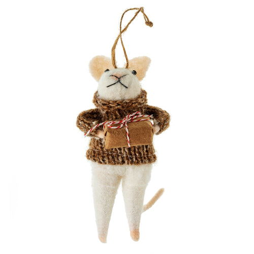 Felt Mouse Ornament - Gifting Gabriel Mouse - Front & Company: Gift Store