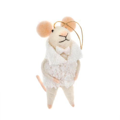 Felt Mouse Ornament - New Year'S Evan Orn - Front & Company: Gift Store