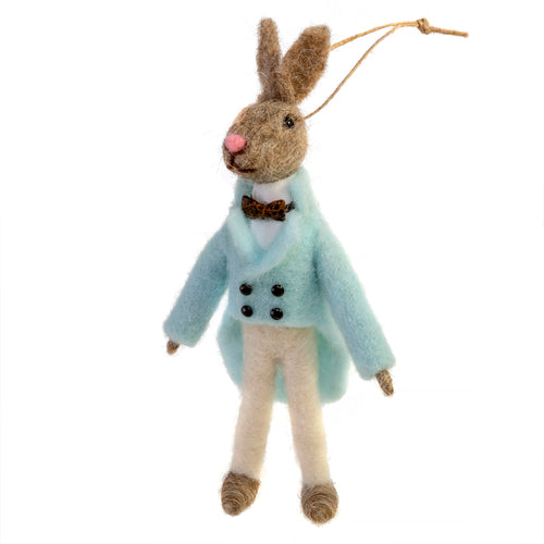 Felt Animal Ornament - Monsieur Bunny Easter - Front & Company: Gift Store