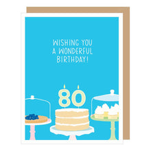 Load image into Gallery viewer, Number 80 Eightieth Birthday Card
