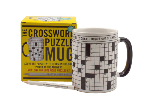 Crossword Puzzle Coffee Mug - Front & Company: Gift Store
