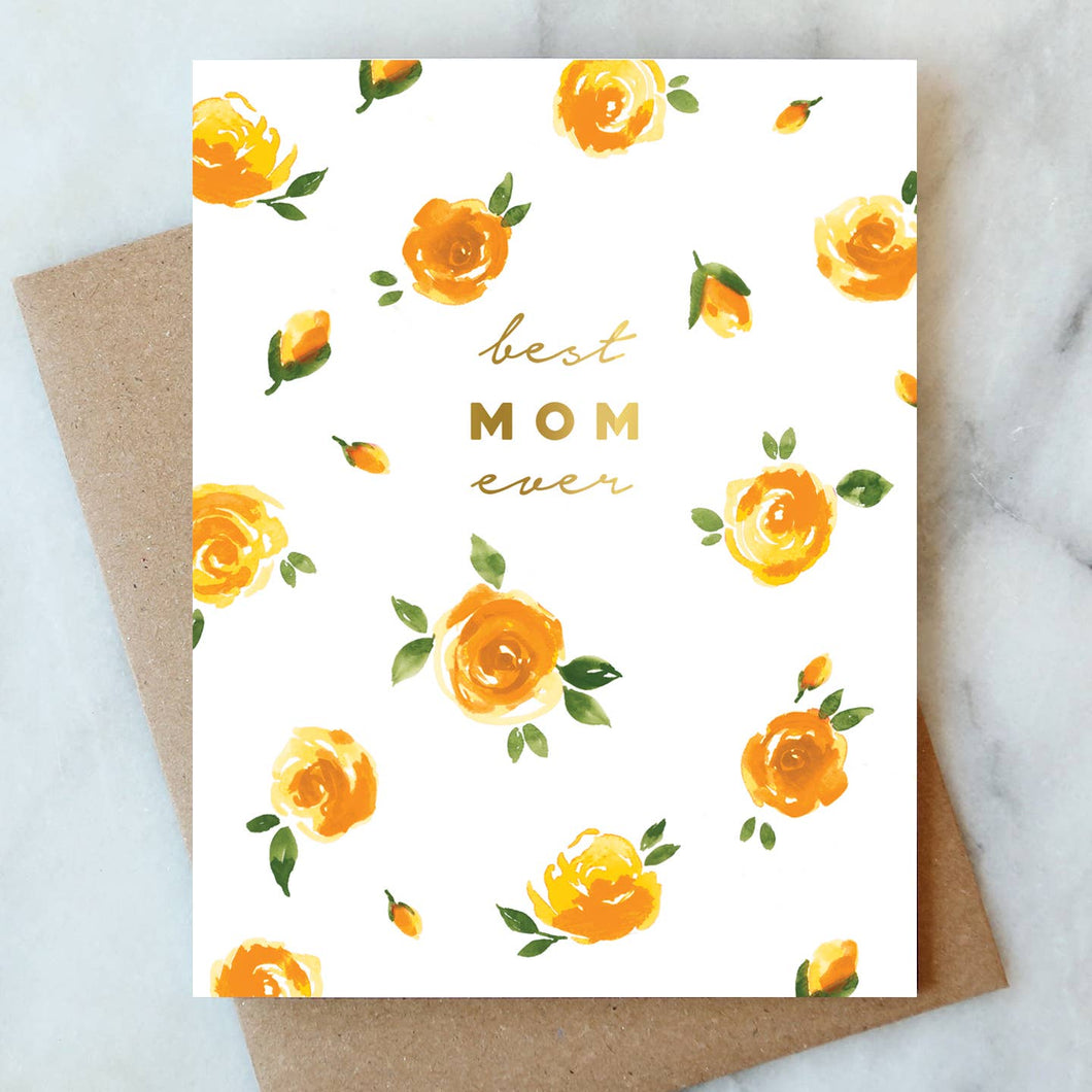 Best Mom Ever Roses Greeting Card | Mother's Day & Seasonal