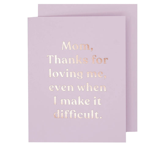 Loving Mom Card - Front & Company: Gift Store
