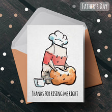 Load image into Gallery viewer, &quot;Rising me Right&quot; - Funny Baker Chef Fathers Day Card
