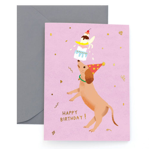 PARTY DOG - Birthday Card - Front & Company: Gift Store