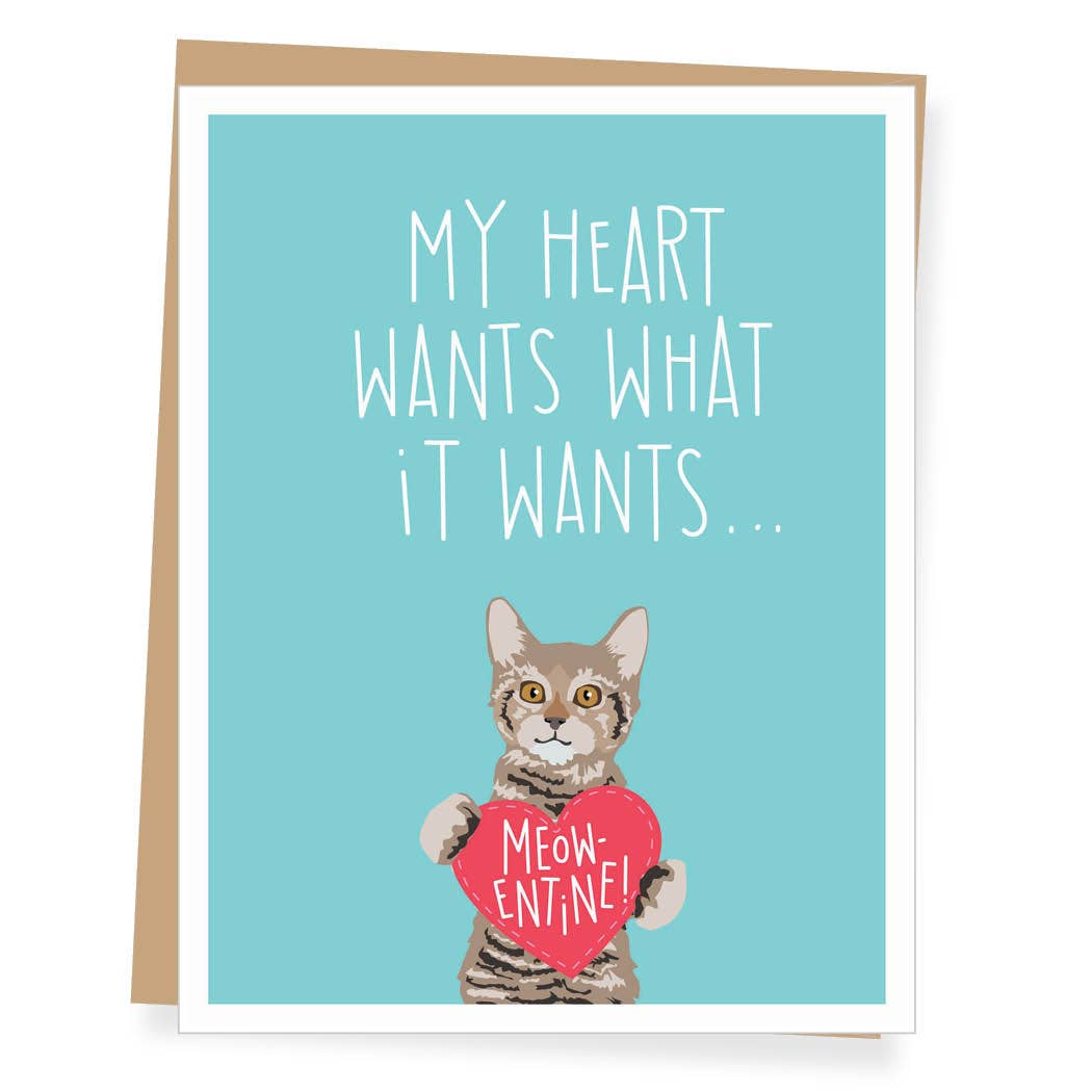 Meowentine Valentine's Day Card