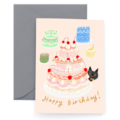 LE GATEAU  - Birthday Card - Front & Company: Gift Store