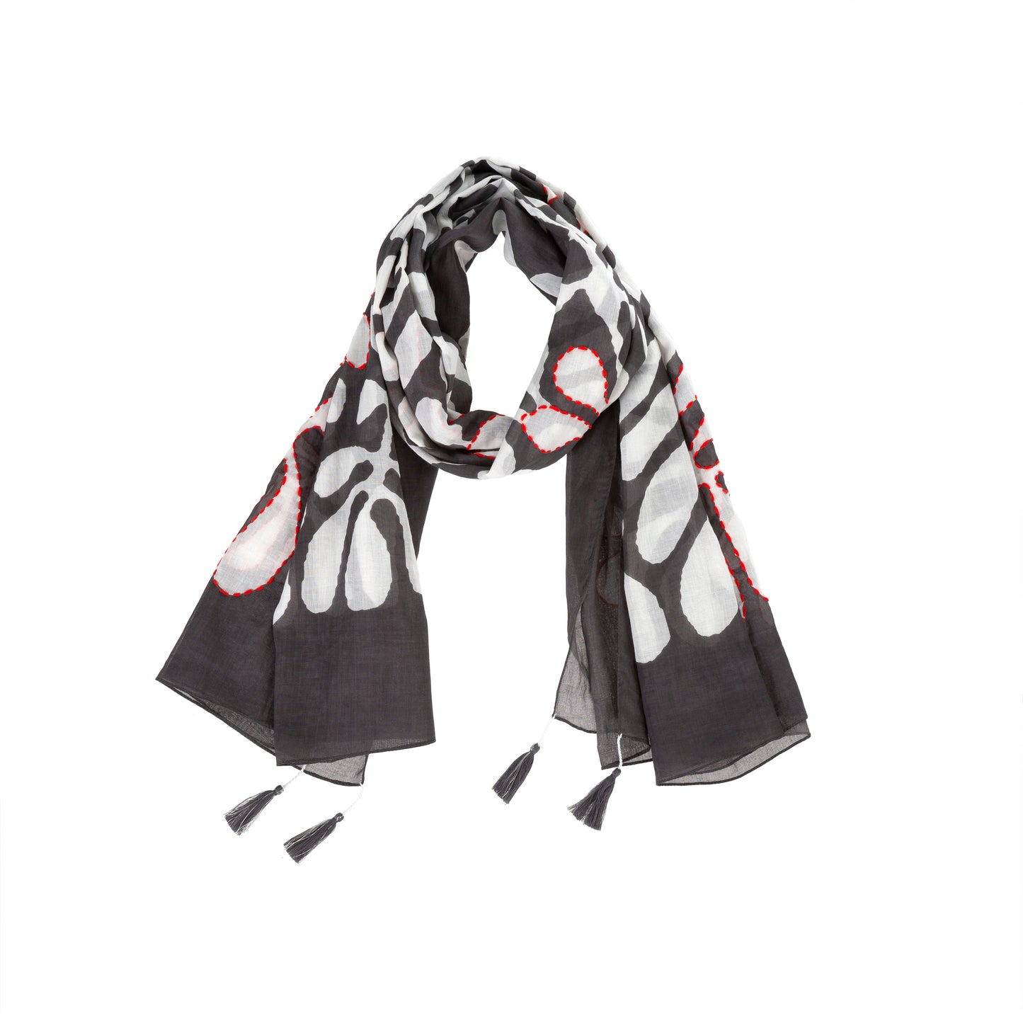 Palms Scarf, Taupe