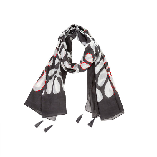 Palms Scarf, Taupe