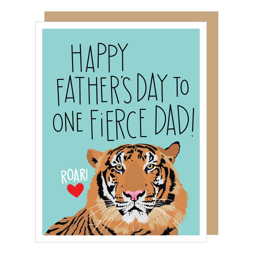 Fierce Tiger Father's Day Card