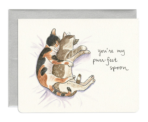 Purr-fect Spoon Card - Front & Company: Gift Store