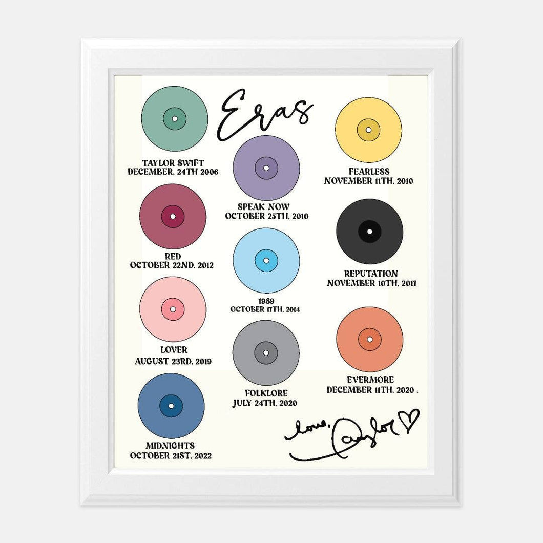 Taylor's Vinyals Art Print (Taylor Swift)