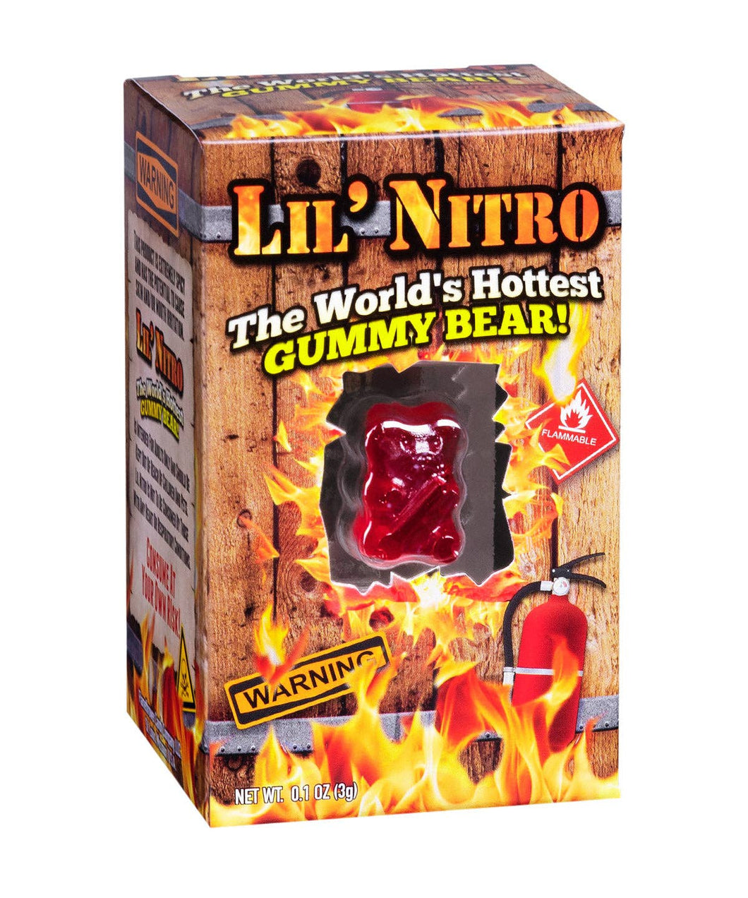 Lil' Nitro World's Hottest Gummy Bear Flamethrower Candy